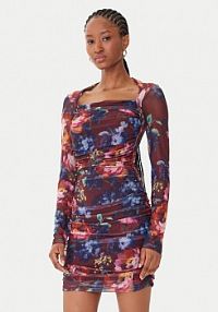 Sukienka koktajlowa Guess wielokolorowa 