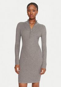 Sukienka dzianinowa Guess szara 