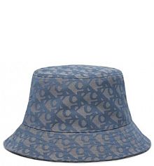 Kapelusz Calvin Klein niebieski damski Logo Jacquard Bucket Hat LV04K5059G