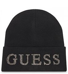 Czapka zimowa Guess czarna damska 
