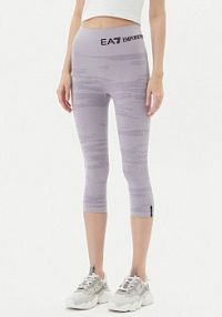 Legginsy EA7 Emporio Armani fioletowe damskie 7W000518 AF13714 UA092  Slim Fit