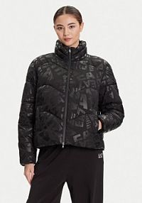 Kurtka puchowa EA7 Emporio Armani czarna damska Zimowa 7W000654 AF16408 FC202  Regular Fit