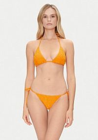 Strój kąpielowy Emporio Armani pomarańczowy Bikini