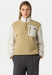 Bluza z polaru The North Face beżowa damska Polar