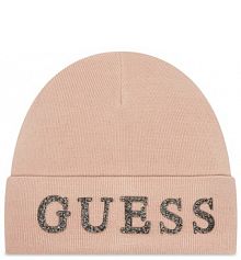 Czapka zimowa Guess różowa damska 