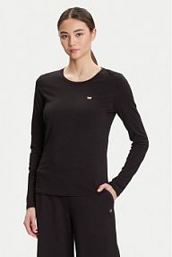 Bluzka EA7 Emporio Armani czarna damska 7W000456 AF10373 UC001  Slim Fit