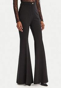 Spodnie eleganckie PINKO czarne damskie Materiałowe 105705 A24C  Regular Fit