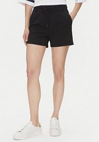 Szorty ONLY czarne damskie Materiałowe Poptrash 15127107  Regular Fit
