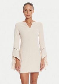Sukienka koktajlowa Rinascimento beżowa 