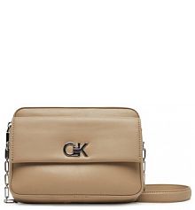 Torebka wieczorowa Calvin Klein brązowa 