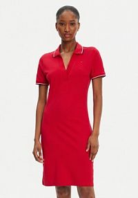 Sukienka codzienna Tommy Hilfiger czerwona 
