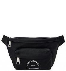 Saszetka nerka KARL LAGERFELD czarna damska 