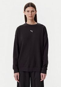 Bluza przez głowę Puma czarna Ess 685401  Oversize