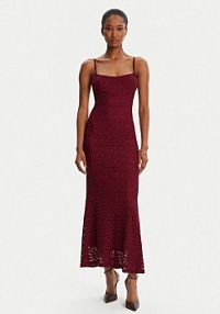 Sukienka koktajlowa Bardot czerwona 