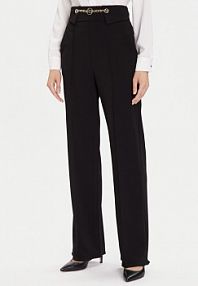 Spodnie eleganckie Rinascimento czarne damskie Materiałowe