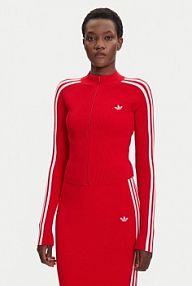 Bluza rozpinana adidas czerwona damska 