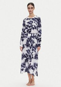 Sukienka DKNY granatowa Koszulowa