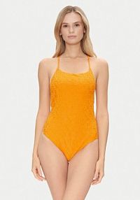 Strój kąpielowy Emporio Armani pomarańczowy 