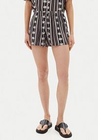 Szorty Volcom czarne damskie Materiałowe