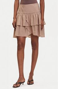 Spódnica mini Vero Moda beżowa 