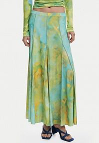 Spódnica maxi Desigual zielona 