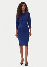 Sukienka koktajlowa Rinascimento granatowa 