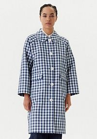 Płaszcz United Colors Of Benetton niebieski damski Przejściowy