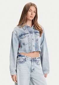 Kurtka jeansowe Tommy Jeans niebieska damska Jeansowa