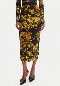 Spódnica ołówkowa Versace Jeans Couture czarna 79HAE806 JS500  Slim Fit