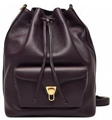 Worek Coccinelle fioletowy Torebka