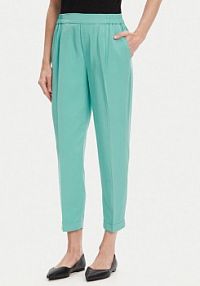 Spodnie eleganckie United Colors Of Benetton zielone damskie Materiałowe 4Y09DF079  Regular Fit