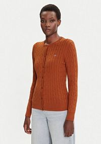 Kardigan Gant brązowy 