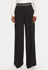Spodnie eleganckie LOLA CASADEMUNT czarne damskie Materiałowe MF2514019  Straight Fit