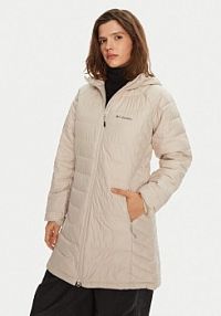 Kurtka puchowa Columbia beżowa damska Płaszcz zimowy