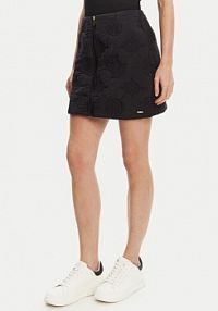Spódnica mini Guess czarna V5YD02 WHEB2  Regular Fit