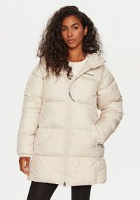 Kurtka puchowa Columbia beżowa damska Płaszcz zimowy