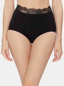 Figi Ysabel Mora czarne Klasyczne z wysokim stanem