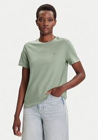 T-shirt Gant zielony damski 