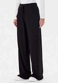 Spodnie eleganckie Guess czarne damskie Materiałowe