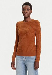Sweter Gant brązowy damski 