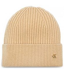 Czapka zimowa Calvin Klein beżowa damska 