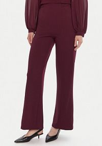 Spodnie eleganckie Rinascimento czerwone damskie Materiałowe