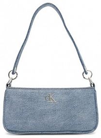 Torebka Calvin Klein niebieska Denim Shoulder Pouch W/Strap LV04F3217G