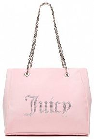 Torebka shopperka Juicy Couture różowa 