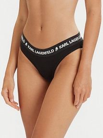 Figi KARL LAGERFELD czarne Komplet 3 par fig klasycznych