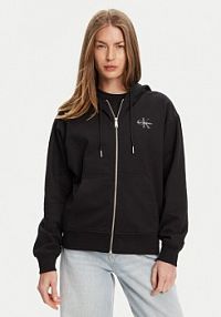 Bluza rozpinana Calvin Klein Jeans czarna damska 