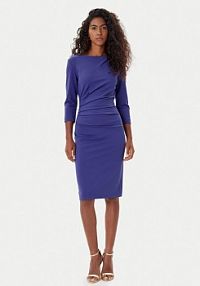 Sukienka koktajlowa Rinascimento fioletowa 