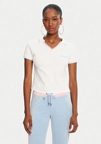 Koszulka polo Juicy Couture biała damska 
