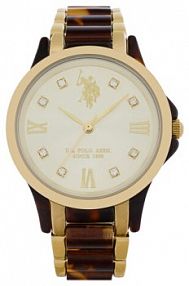Zegarek U.S. Polo Assn. brązowy damski 