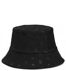 Kapelusz KARL LAGERFELD czarny damski 